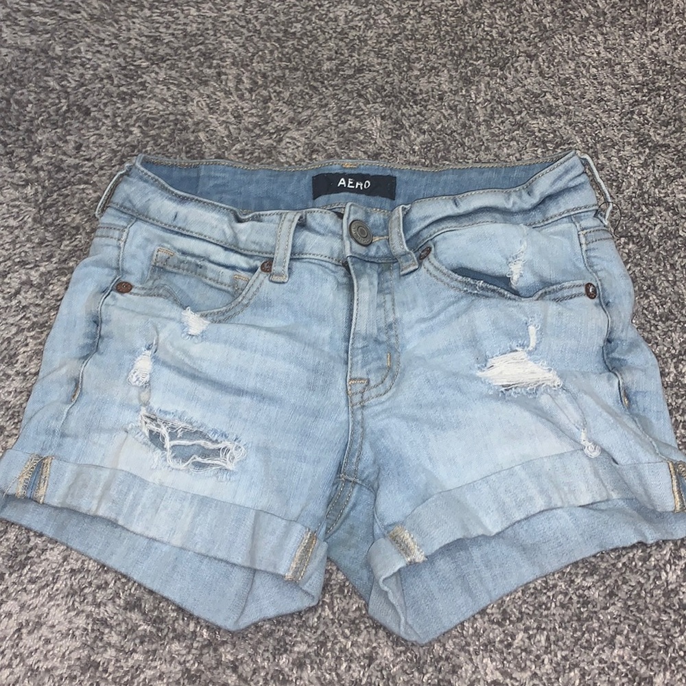 Aeropostale Light Wash Shorts